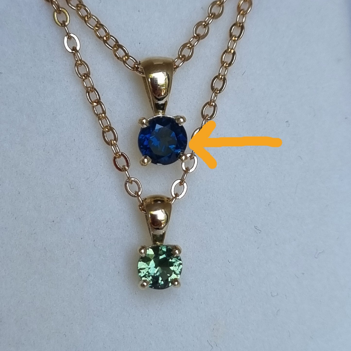 Classic 4 claw Blue Sapphire Pendant