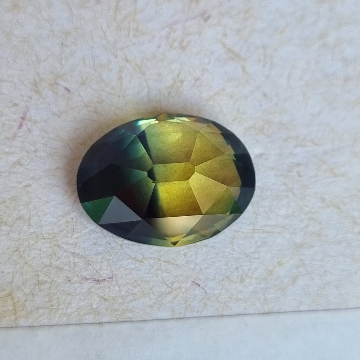 6.04 Carat Bi-Colour (Parti Colour) Oval cut natural Queensland Sapphire