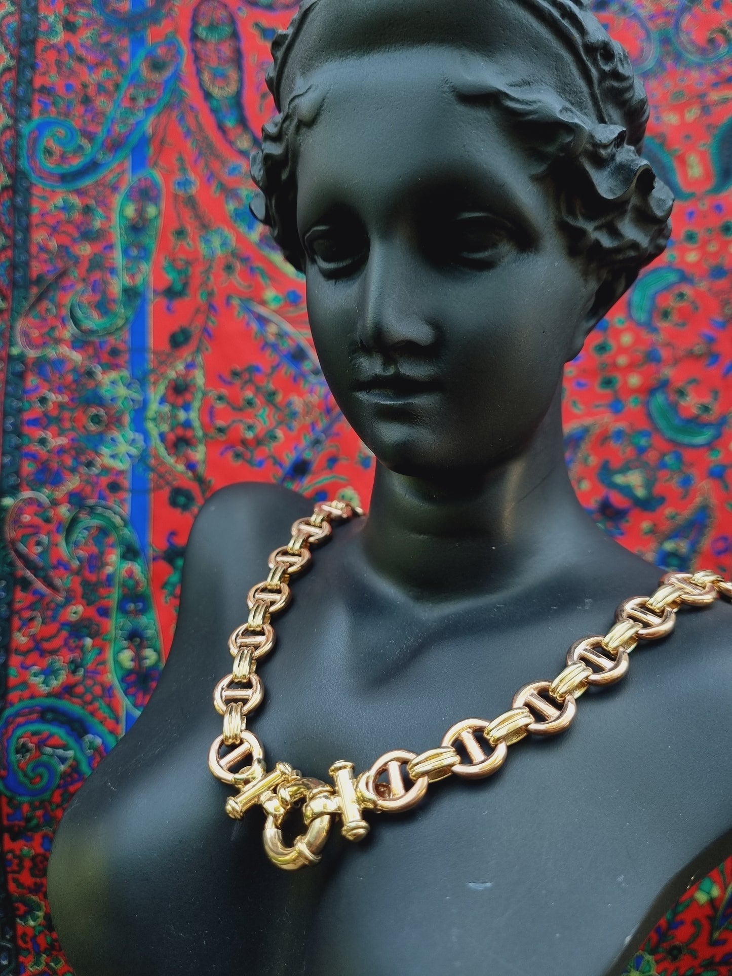 9ct Rose & Yellow Gold Handmade Chain 250 Gauge