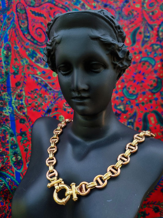 9ct Rose & Yellow Gold Handmade Chain 250 Gauge