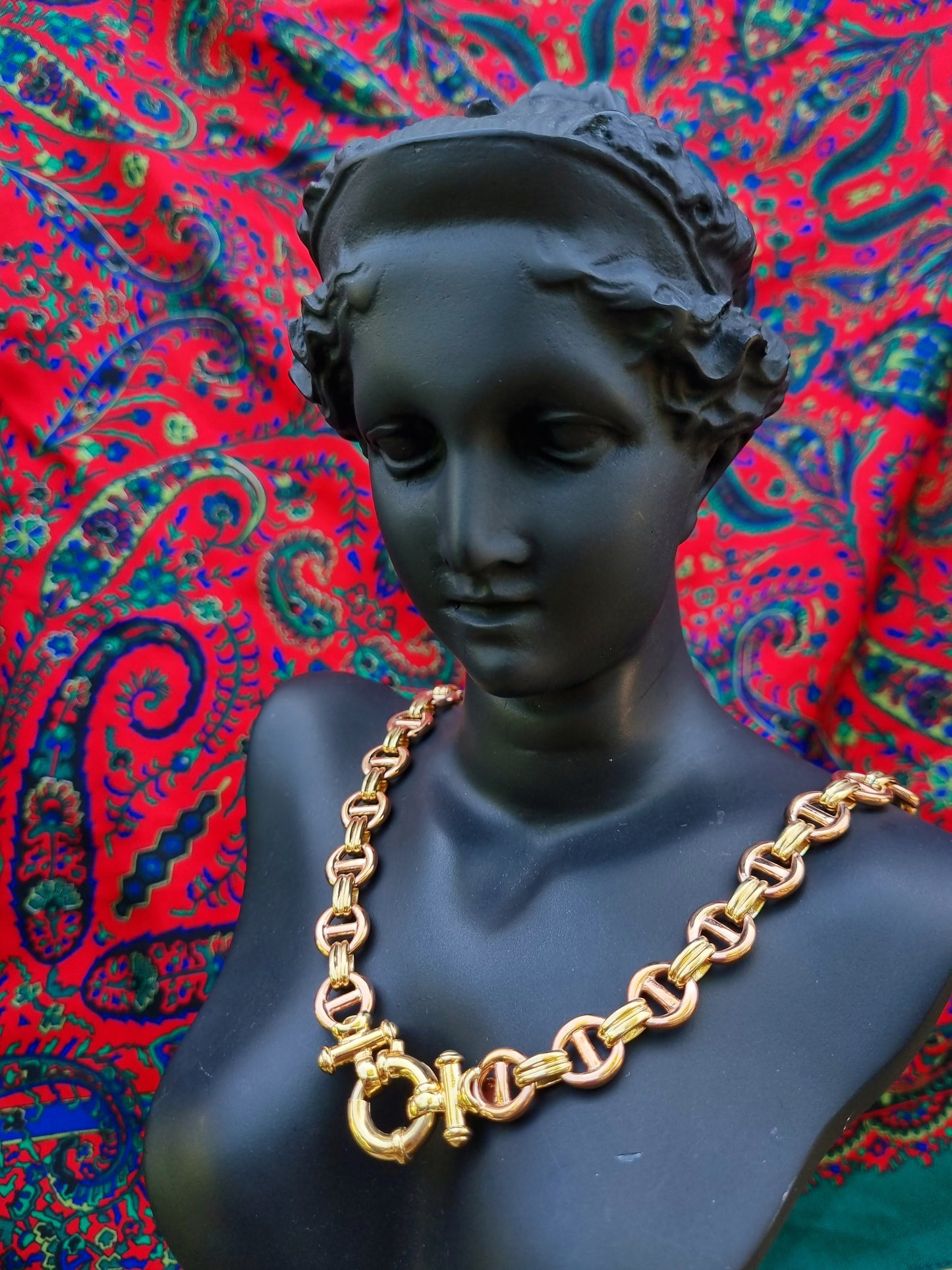 9ct Rose & Yellow Gold Handmade Chain 250 Gauge