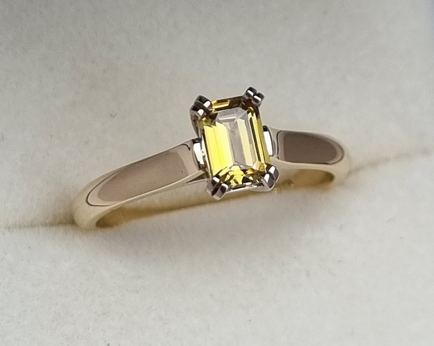 Classic Solitaire Yellow Sapphire Ring
