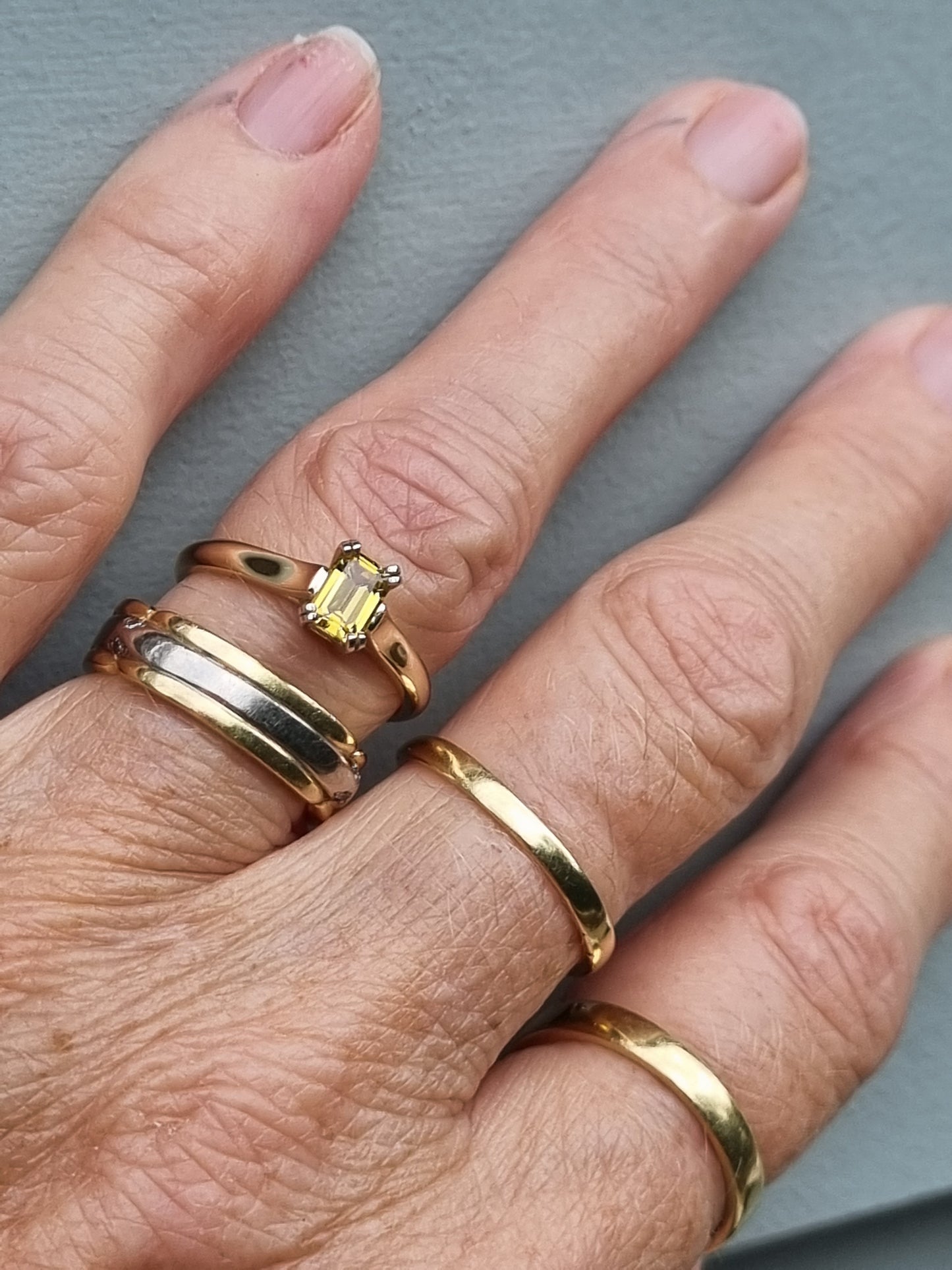 Classic Solitaire Yellow Sapphire Ring