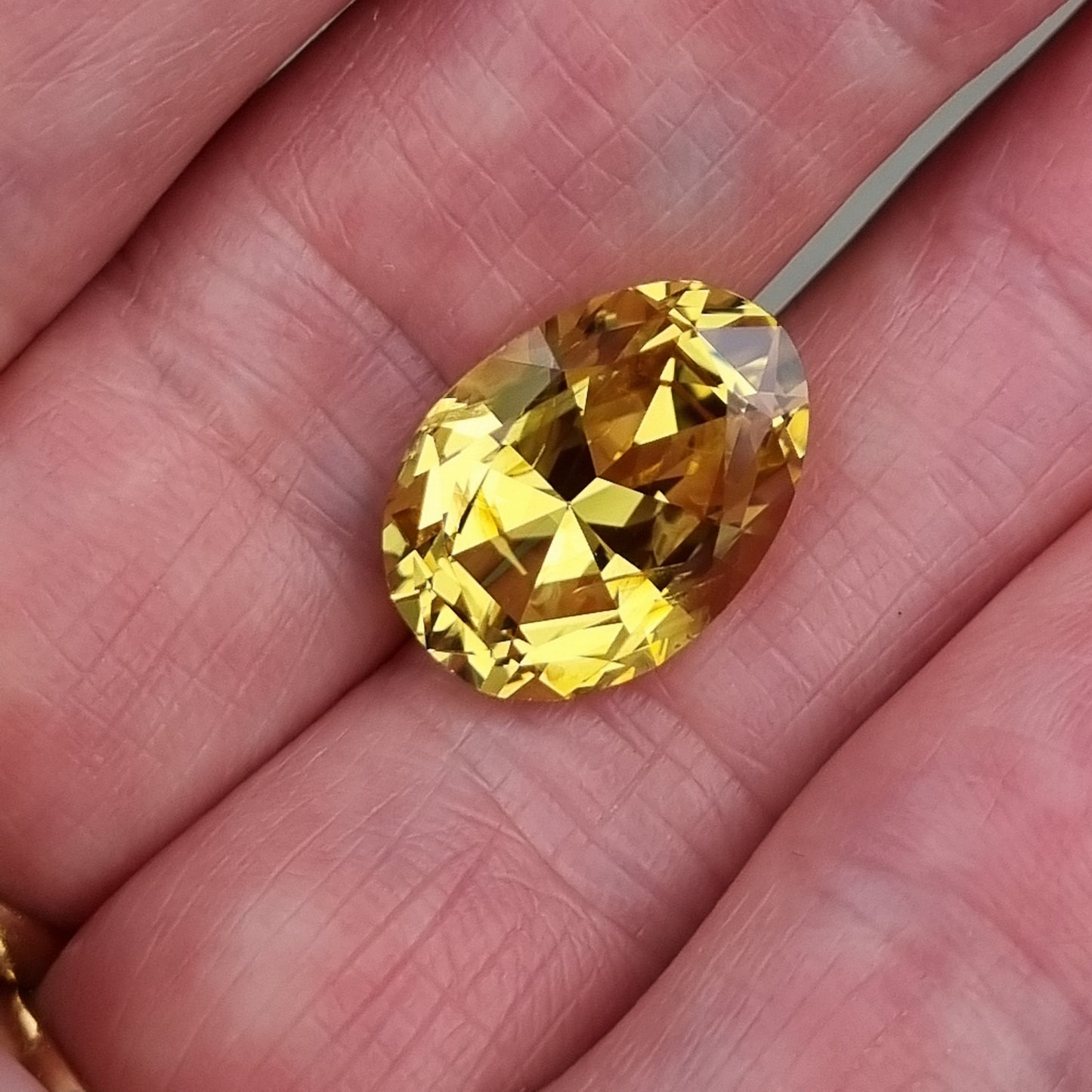 9.85 carat Yellow Sapphire