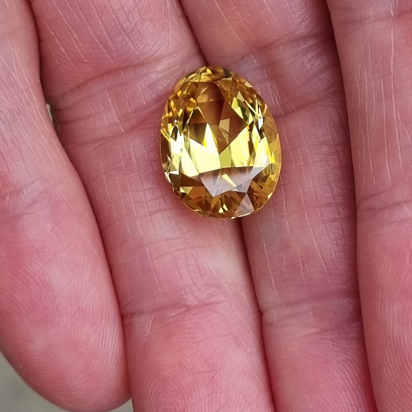 9.85 carat Yellow Sapphire