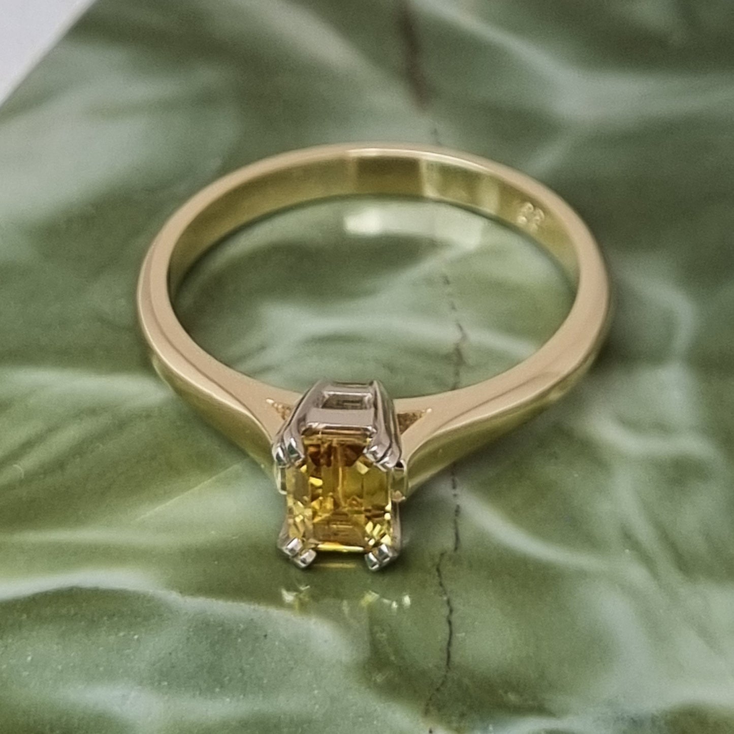 Classic Solitaire Yellow Sapphire Ring